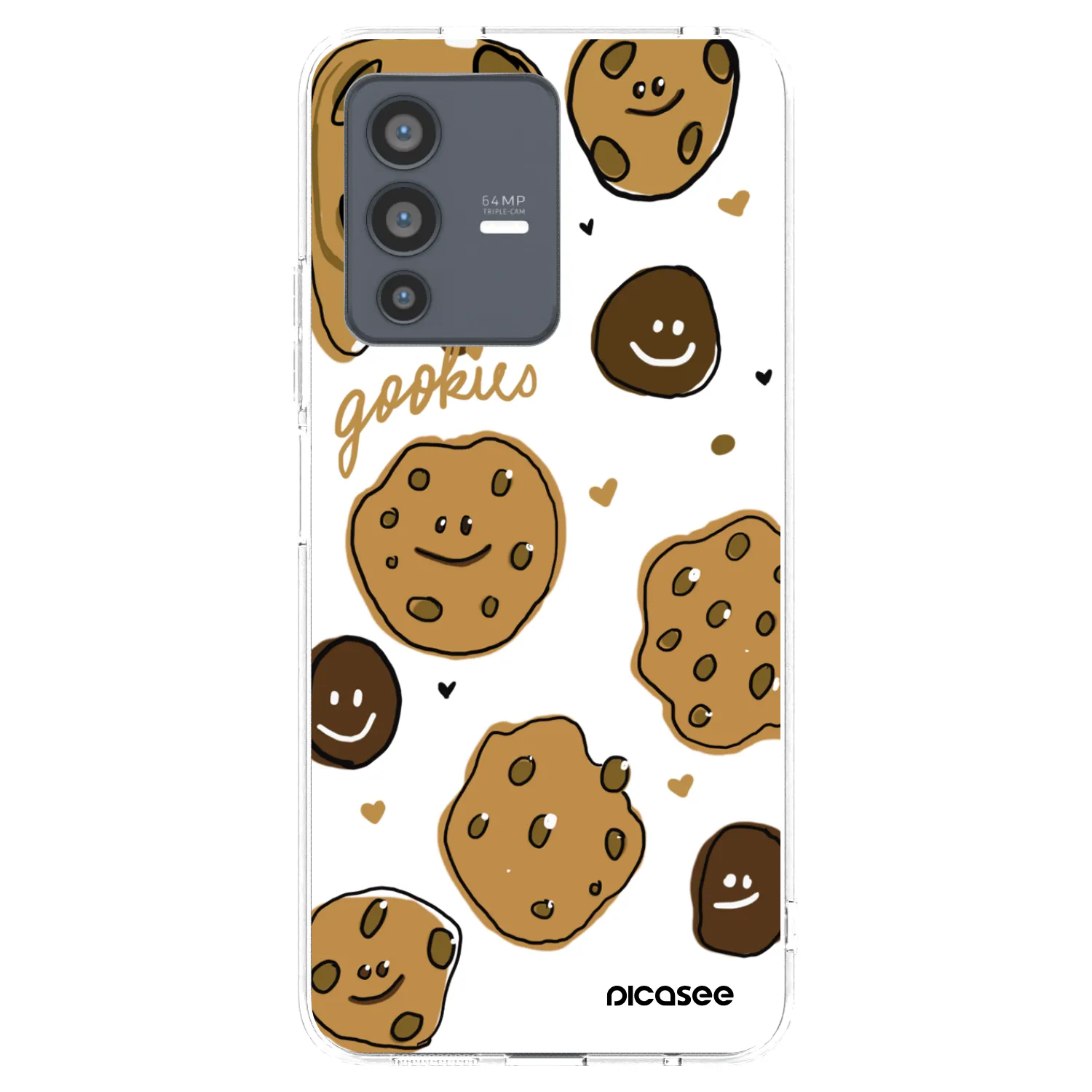 Picasee átlátszó szilikon tok az alábbi mobiltelefonokra Vivo V23 5G - Gookies