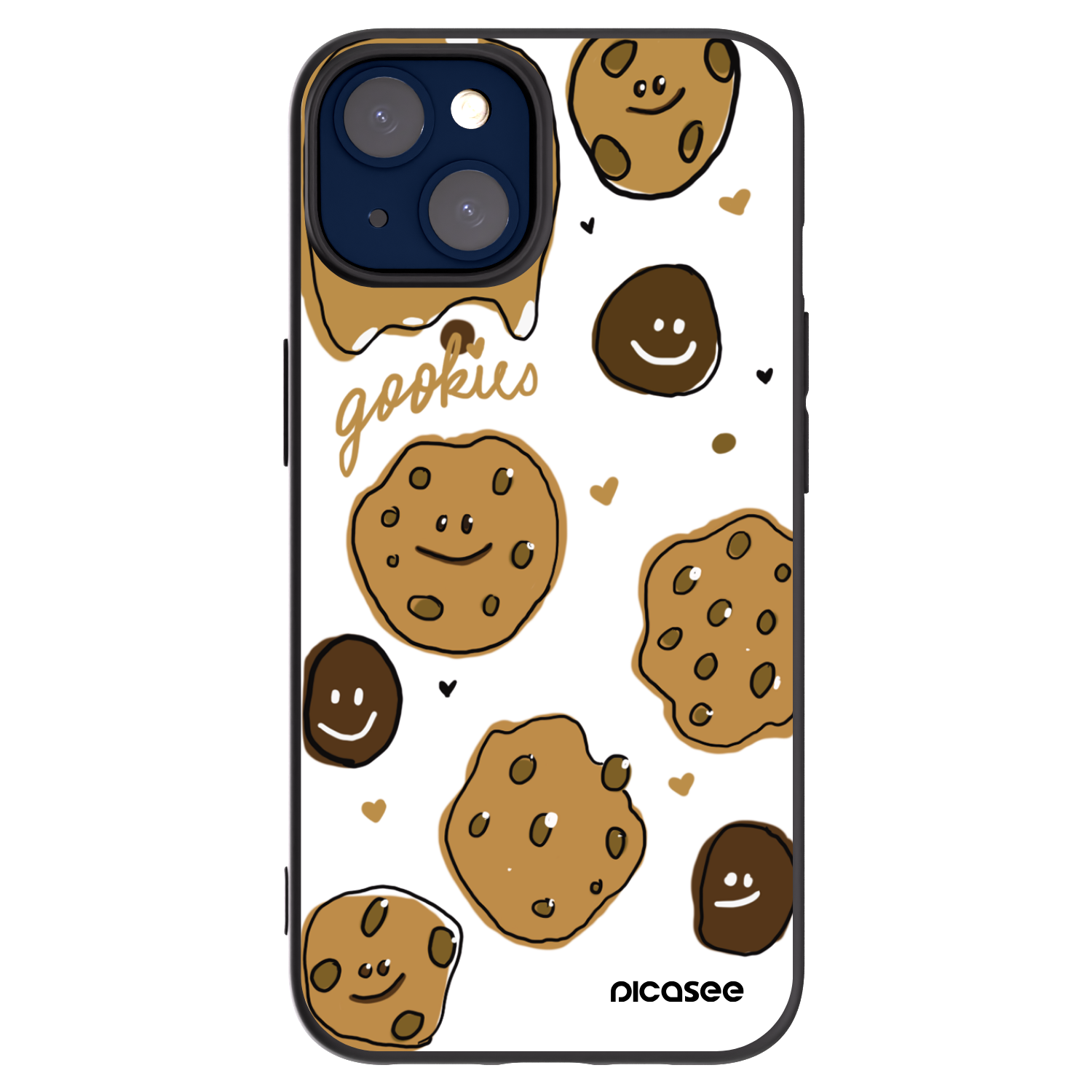 Picasee fekete szilikon tok az alábbi mobiltelefonokra Apple iPhone 14 - Gookies