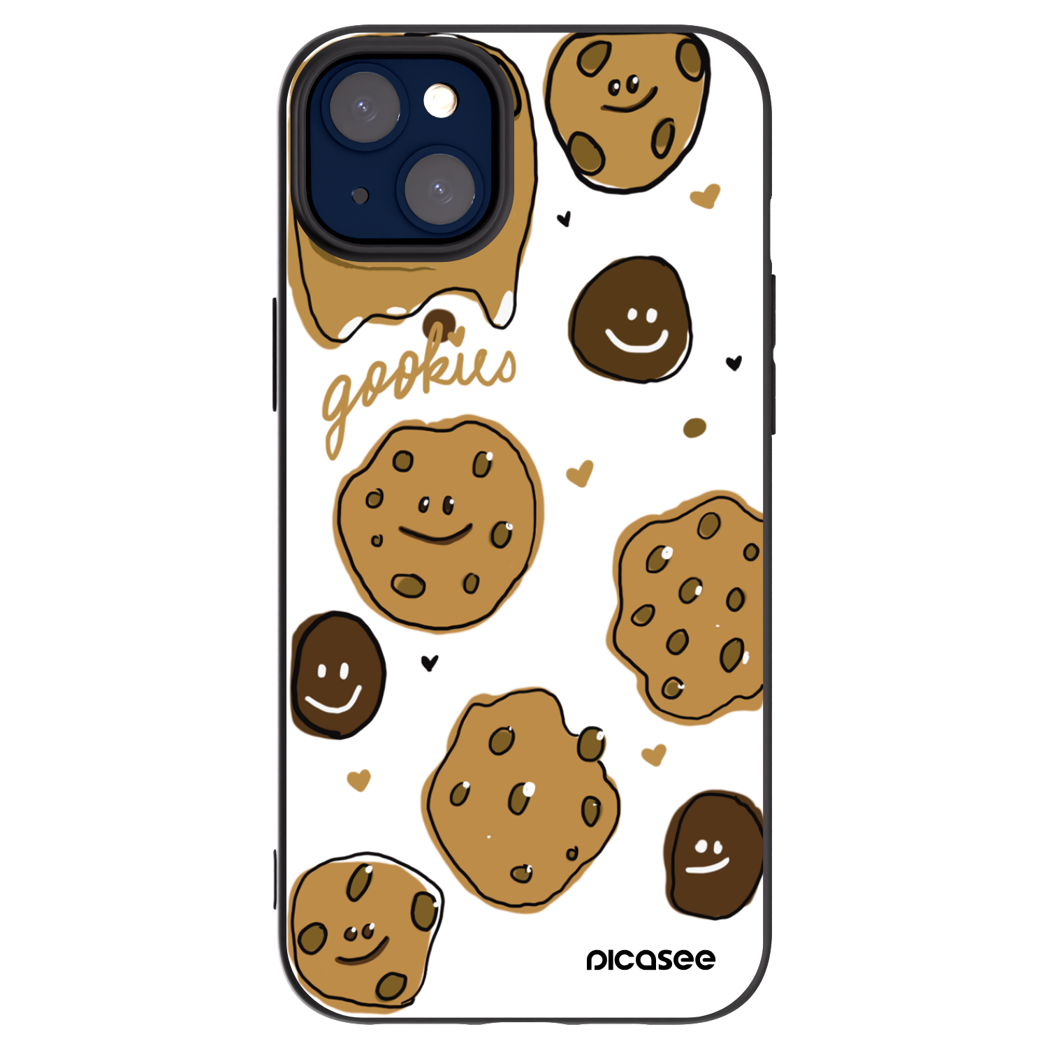 Picasee fekete szilikon tok az alábbi mobiltelefonokra Apple iPhone 14 Plus - Gookies
