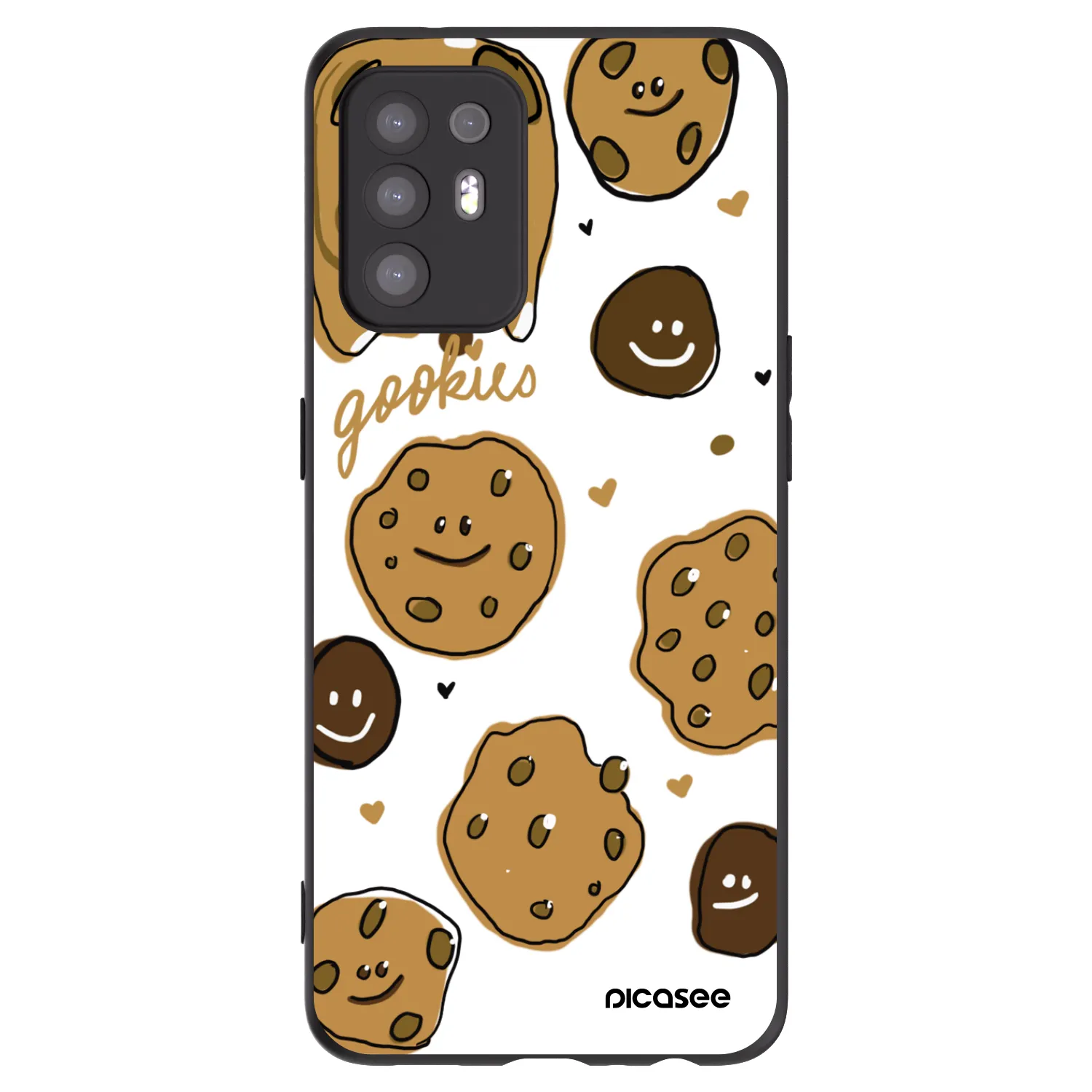 Picasee fekete szilikon tok az alábbi mobiltelefonokra OPPO A94 5G - Gookies