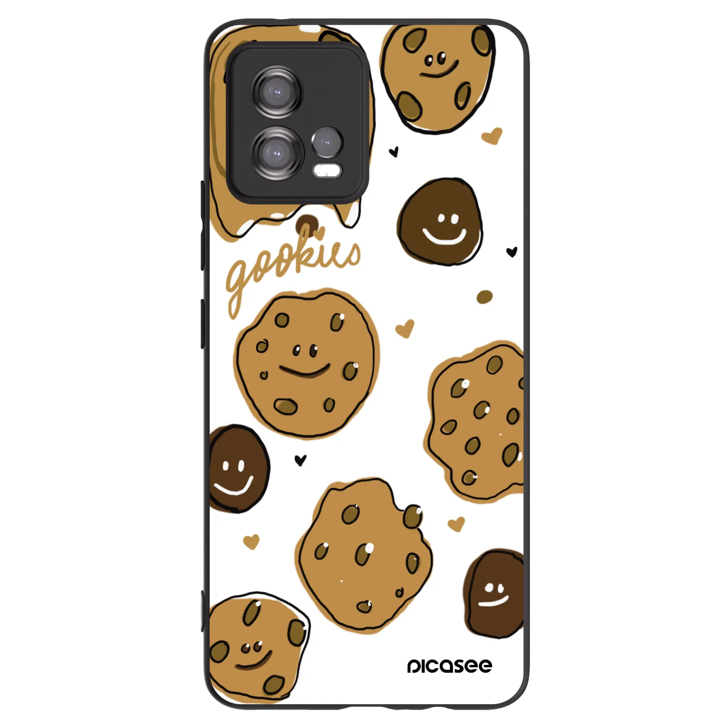 Picasee fekete szilikon tok az alábbi mobiltelefonokra Motorola Moto G72 - Gookies