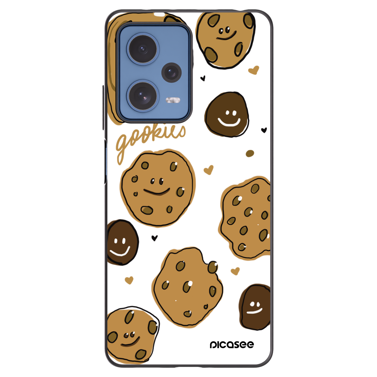 Picasee fekete szilikon tok az alábbi mobiltelefonokra Xiaomi Redmi Note 12 Pro 5G - Gookies