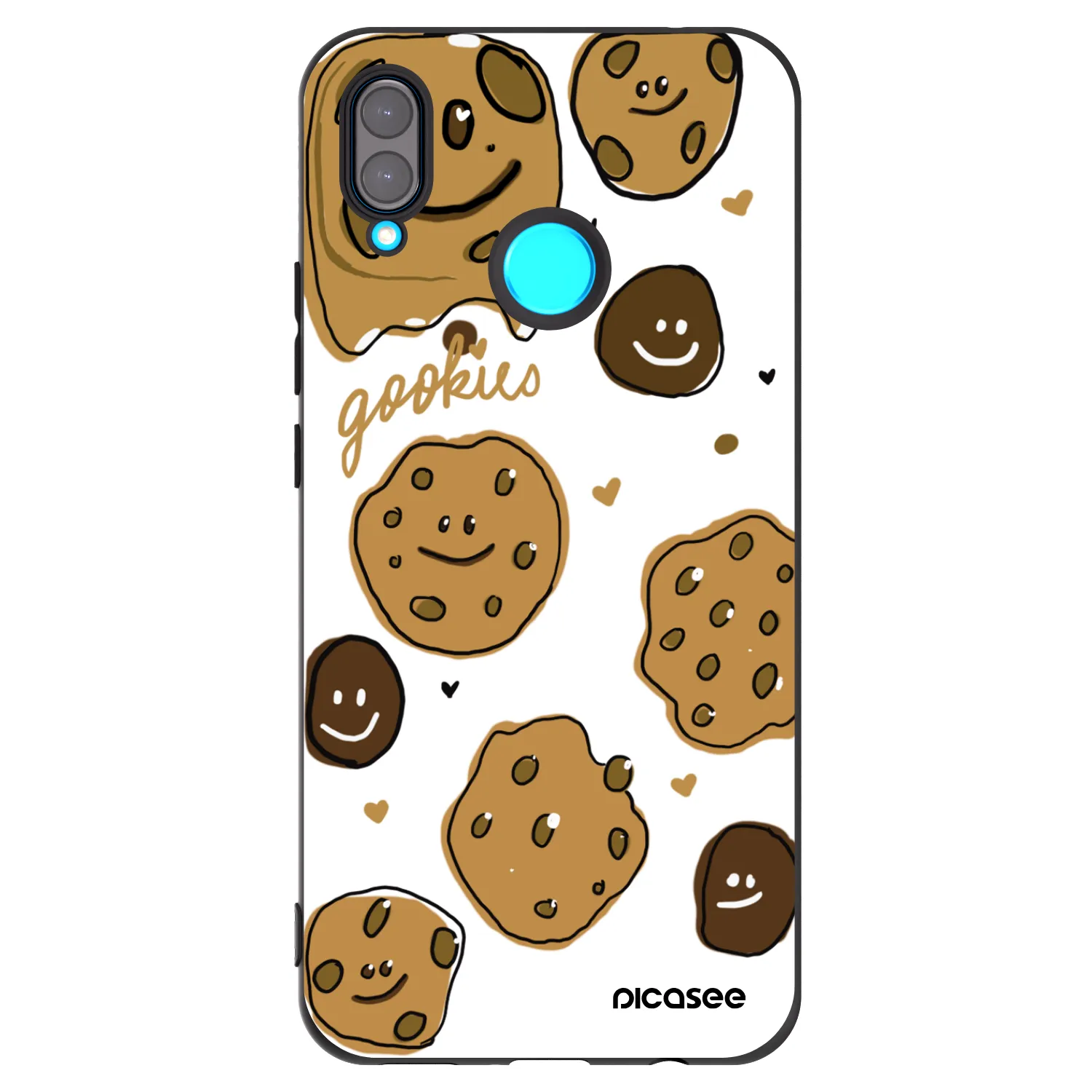 Picasee fekete szilikon tok az alábbi mobiltelefonokra Huawei Nova 3i - Gookies