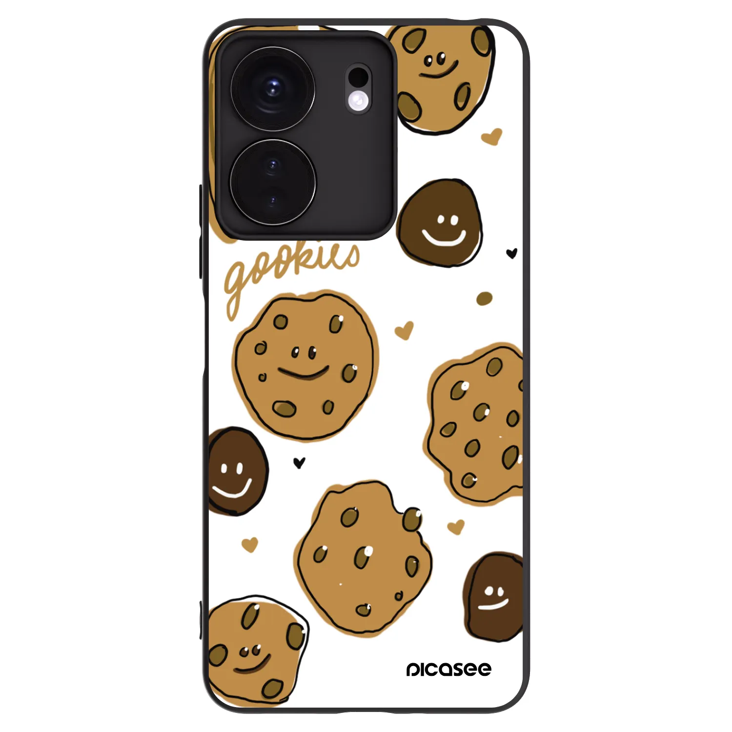 Picasee fekete szilikon tok az alábbi mobiltelefonokra Xiaomi Redmi 13C 4G - Gookies