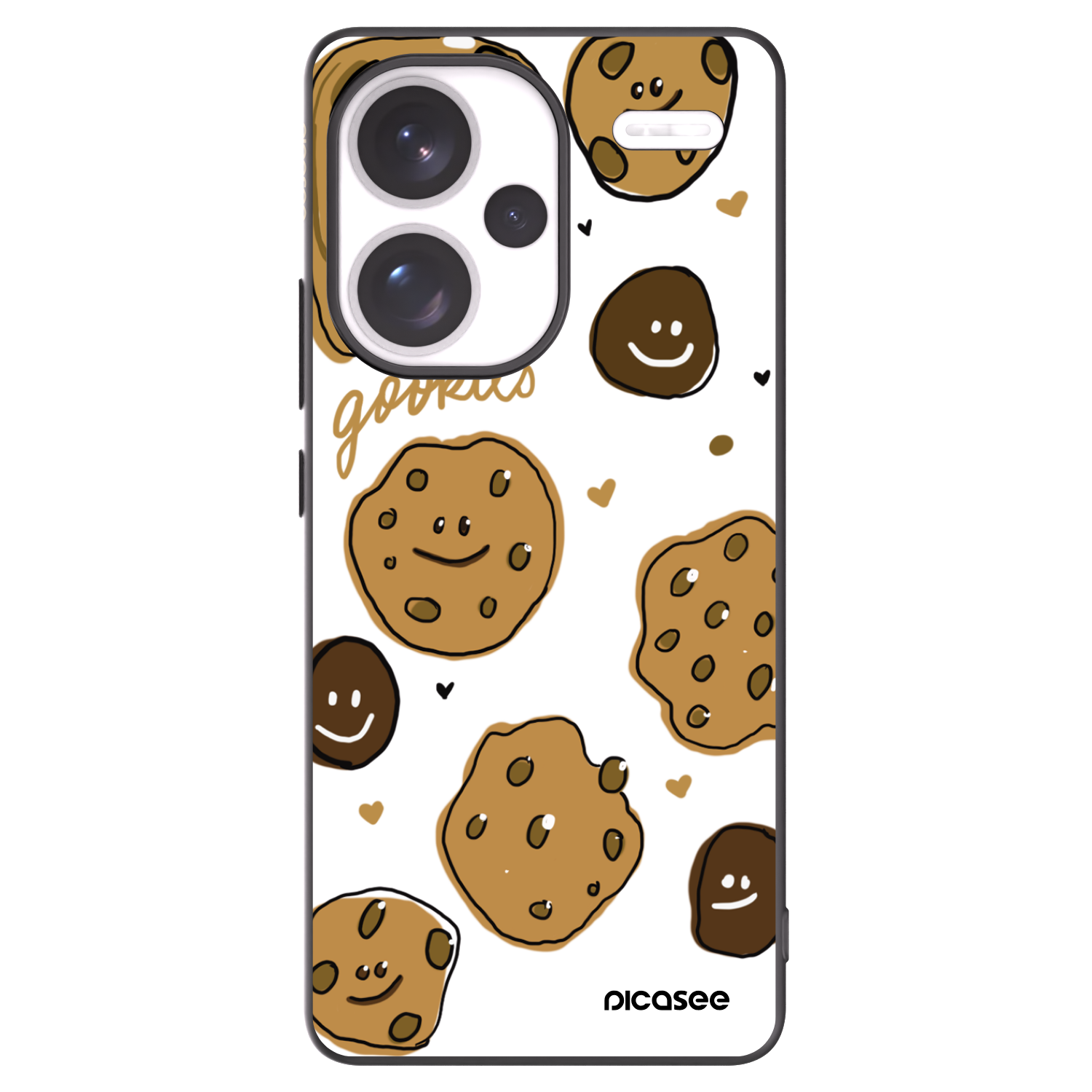 Picasee fekete szilikon tok az alábbi mobiltelefonokra Xiaomi Redmi Note 13 Pro+ 5G - Gookies