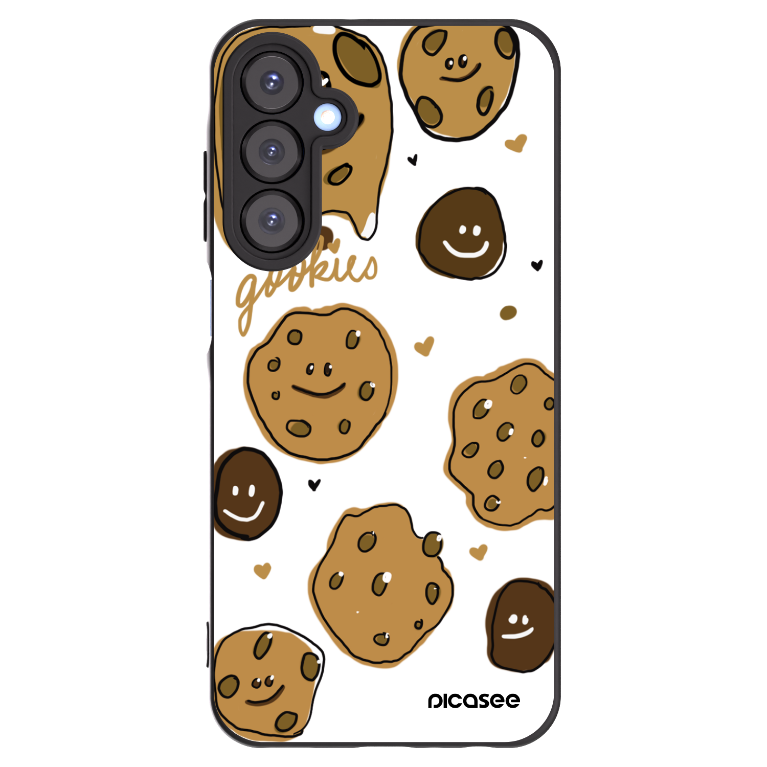 Picasee fekete szilikon tok az alábbi mobiltelefonokra Samsung Galaxy A25 A256B 5G - Gookies