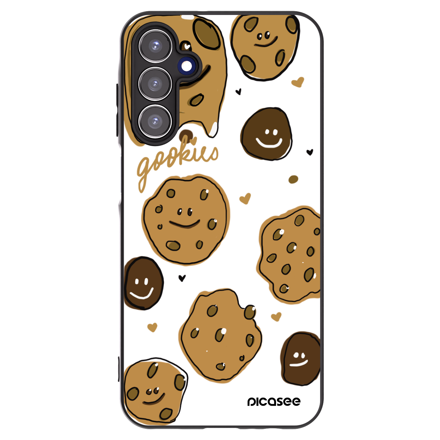 Picasee fekete szilikon tok az alábbi mobiltelefonokra Samsung Galaxy A15 A156B 5G - Gookies