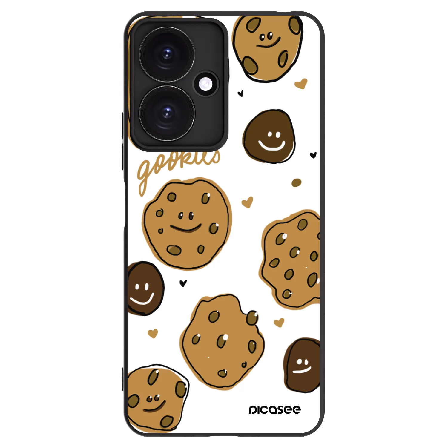 Picasee fekete szilikon tok az alábbi mobiltelefonokra Xiaomi Redmi 13C 5G - Gookies