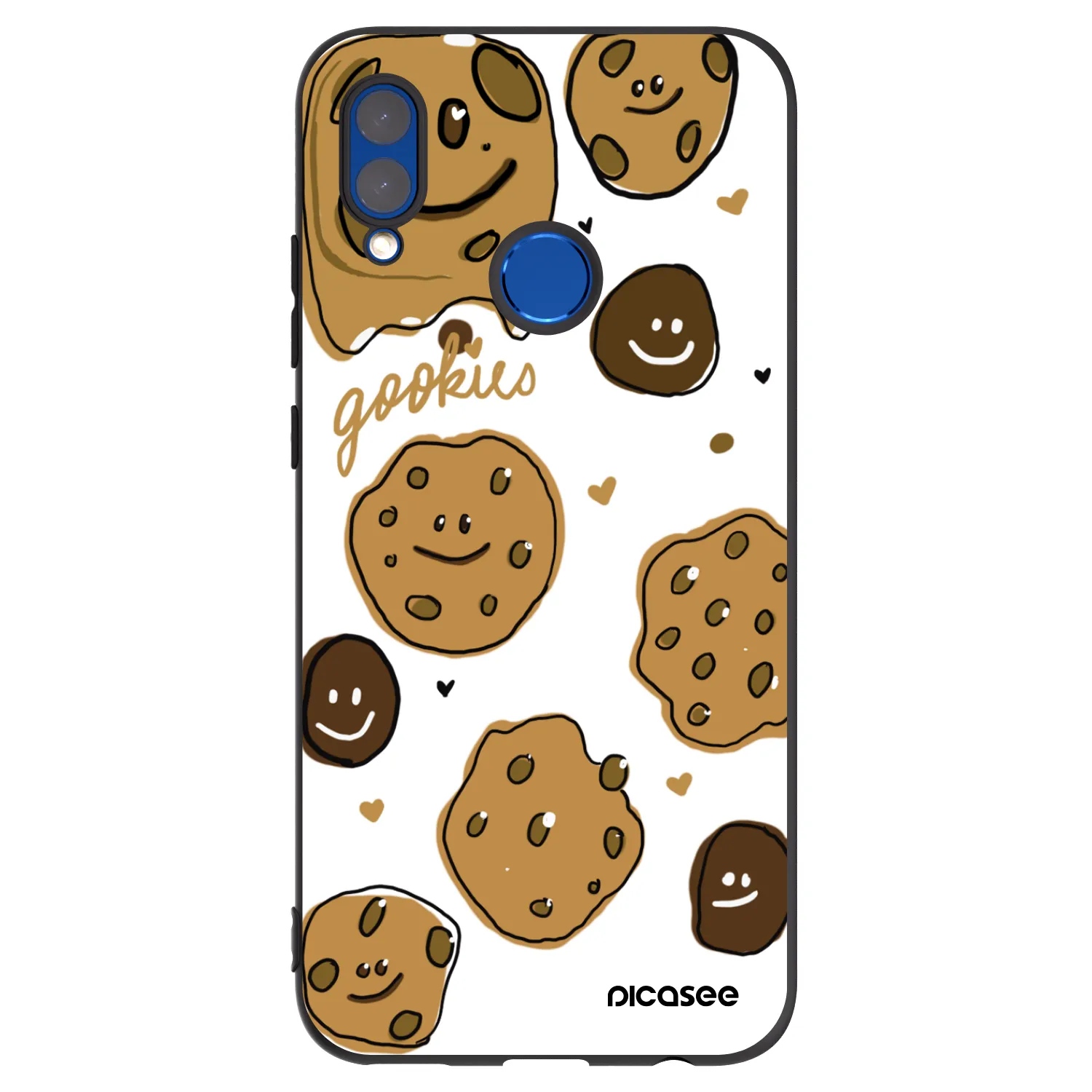 Picasee fekete szilikon tok az alábbi mobiltelefonokra Honor 10 Lite - Gookies