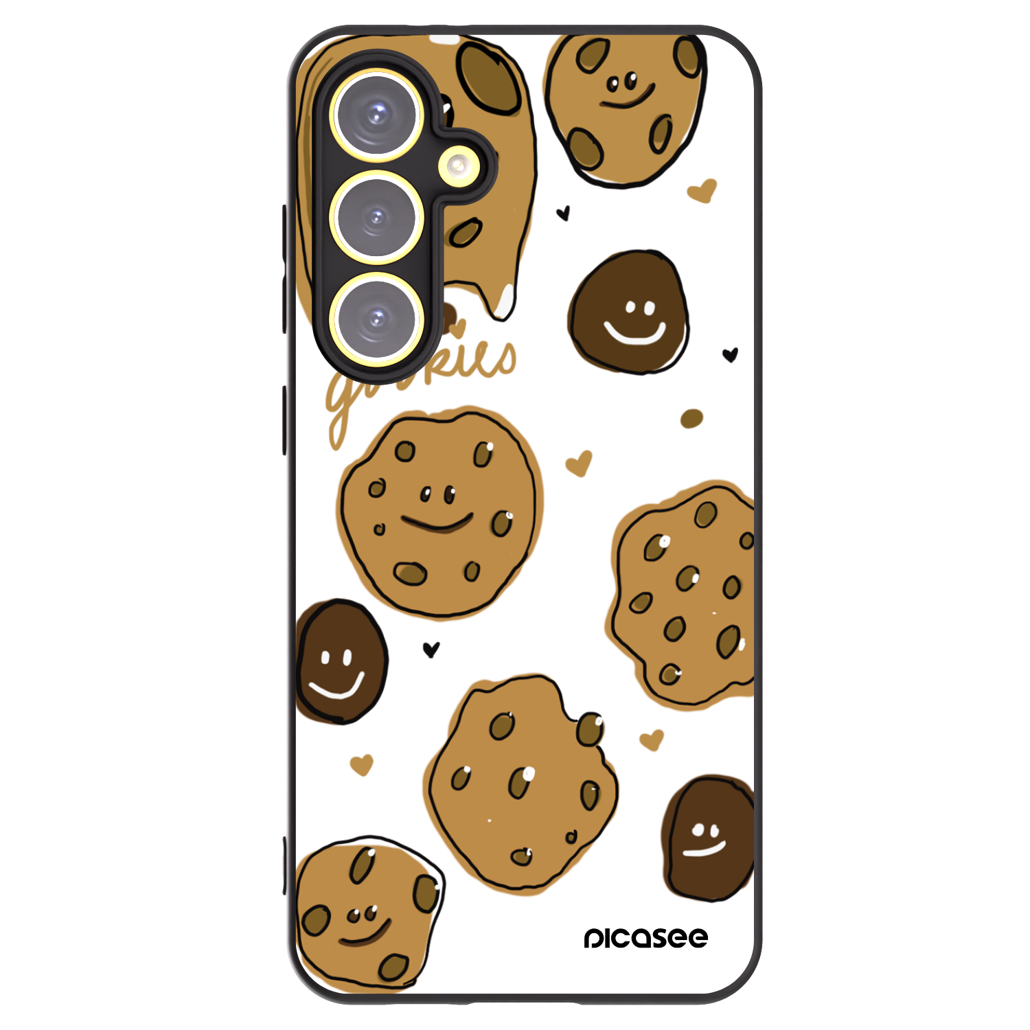 Picasee fekete szilikon tok az alábbi mobiltelefonokra Samsung Galaxy S24 FE S721B - Gookies