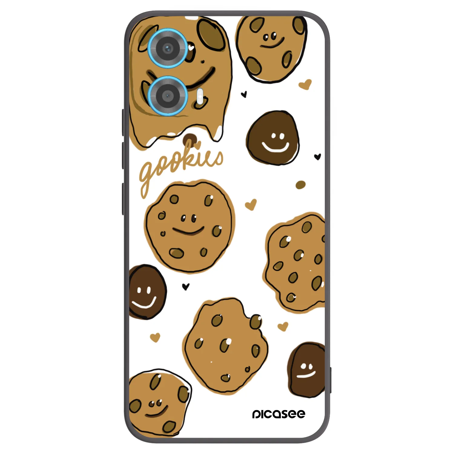 Picasee fekete szilikon tok az alábbi mobiltelefonokra Motorola Moto G34 5G - Gookies