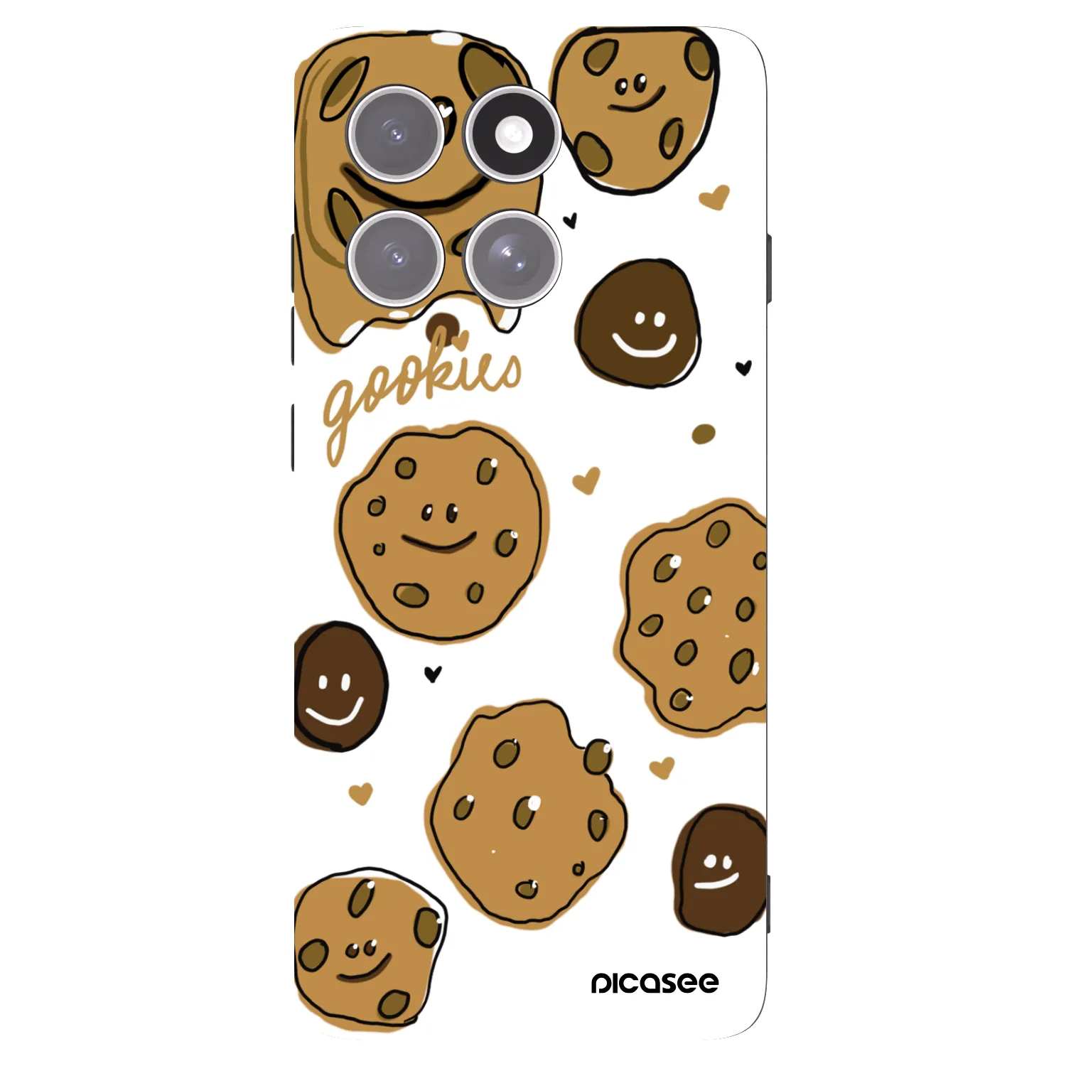 Picasee fekete szilikon tok az alábbi mobiltelefonokra Motorola Edge 60 Pro - Gookies