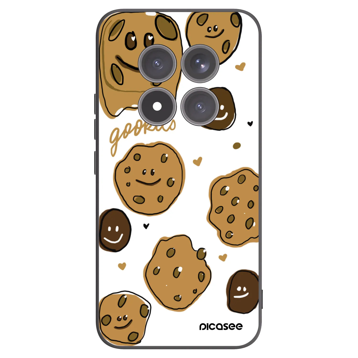 Picasee fekete szilikon tok az alábbi mobiltelefonokra Xiaomi Redmi Note 15 Pro+ - Gookies