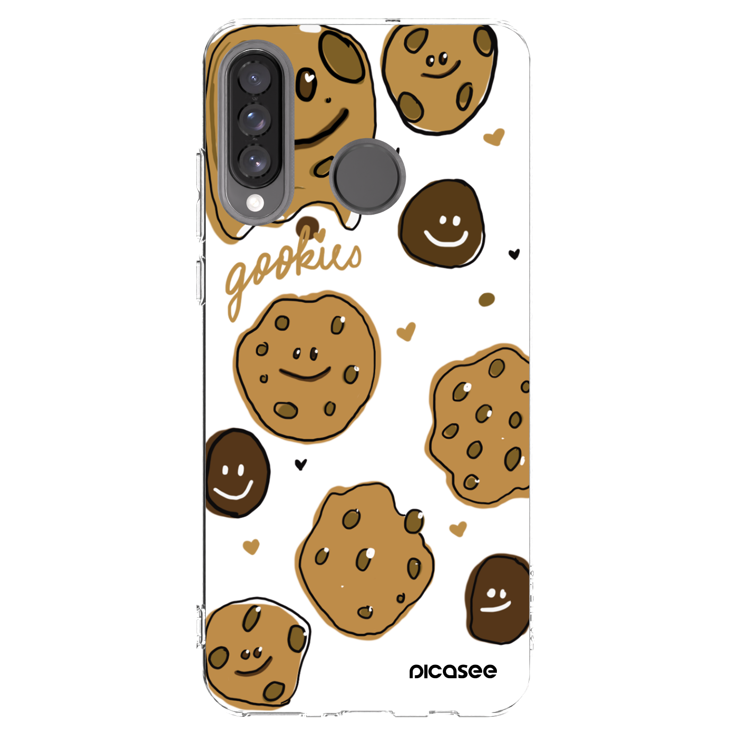Picasee átlátszó szilikon tok az alábbi mobiltelefonokra Huawei P30 Lite - Gookies