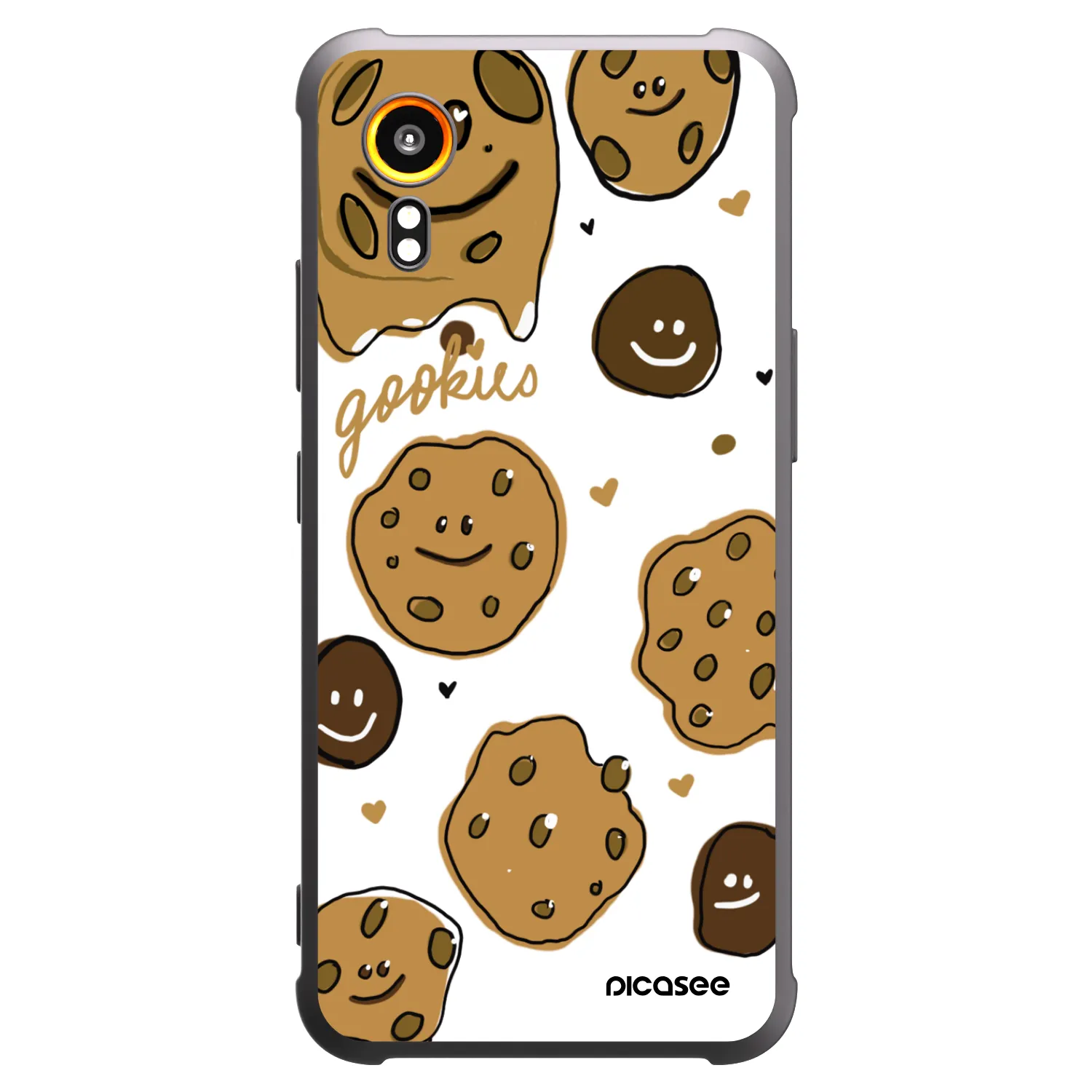 Picasee fekete szilikon tok az alábbi mobiltelefonokra Samsung Galaxy Xcover 7 - Gookies