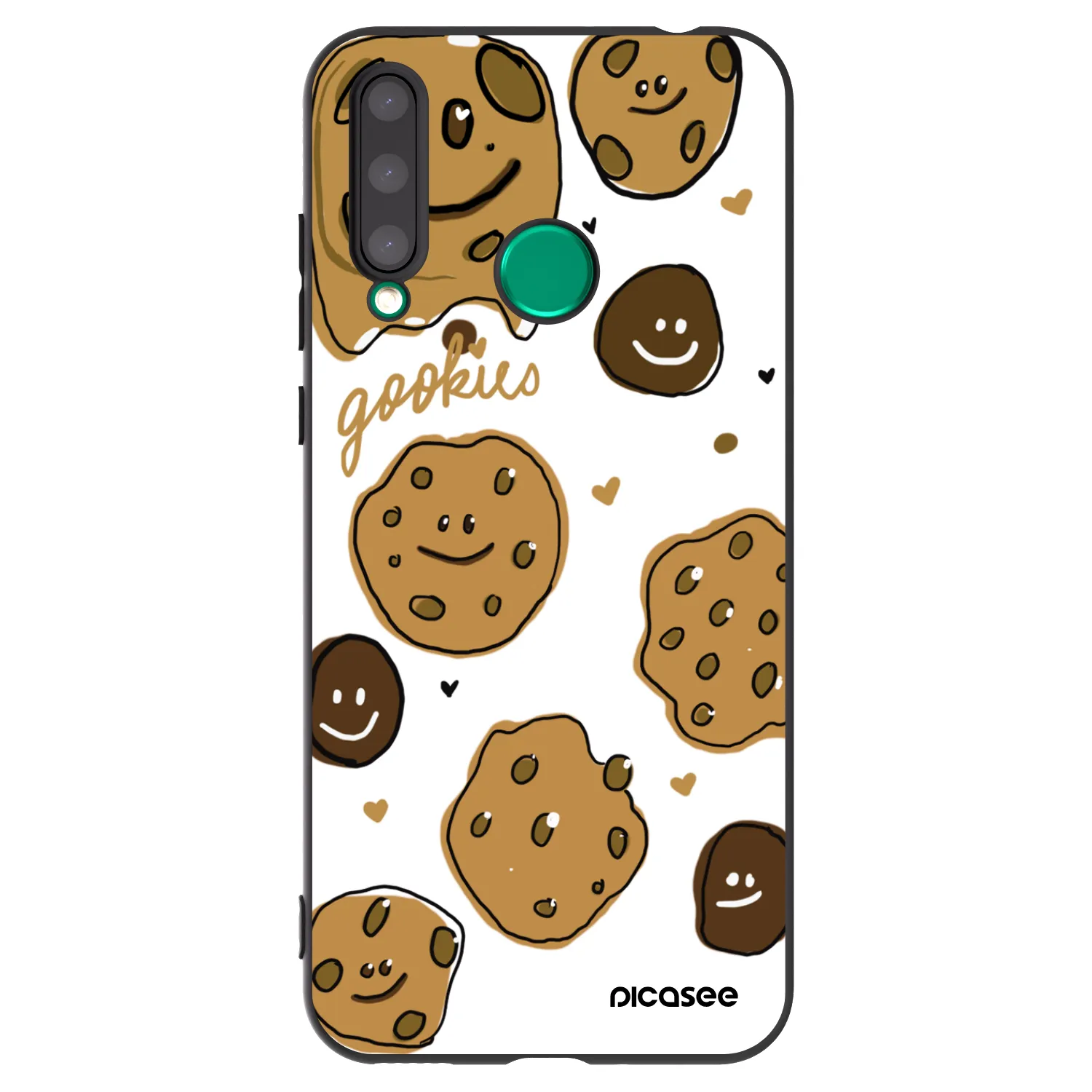 Picasee fekete szilikon tok az alábbi mobiltelefonokra Honor 20 Lite - Gookies