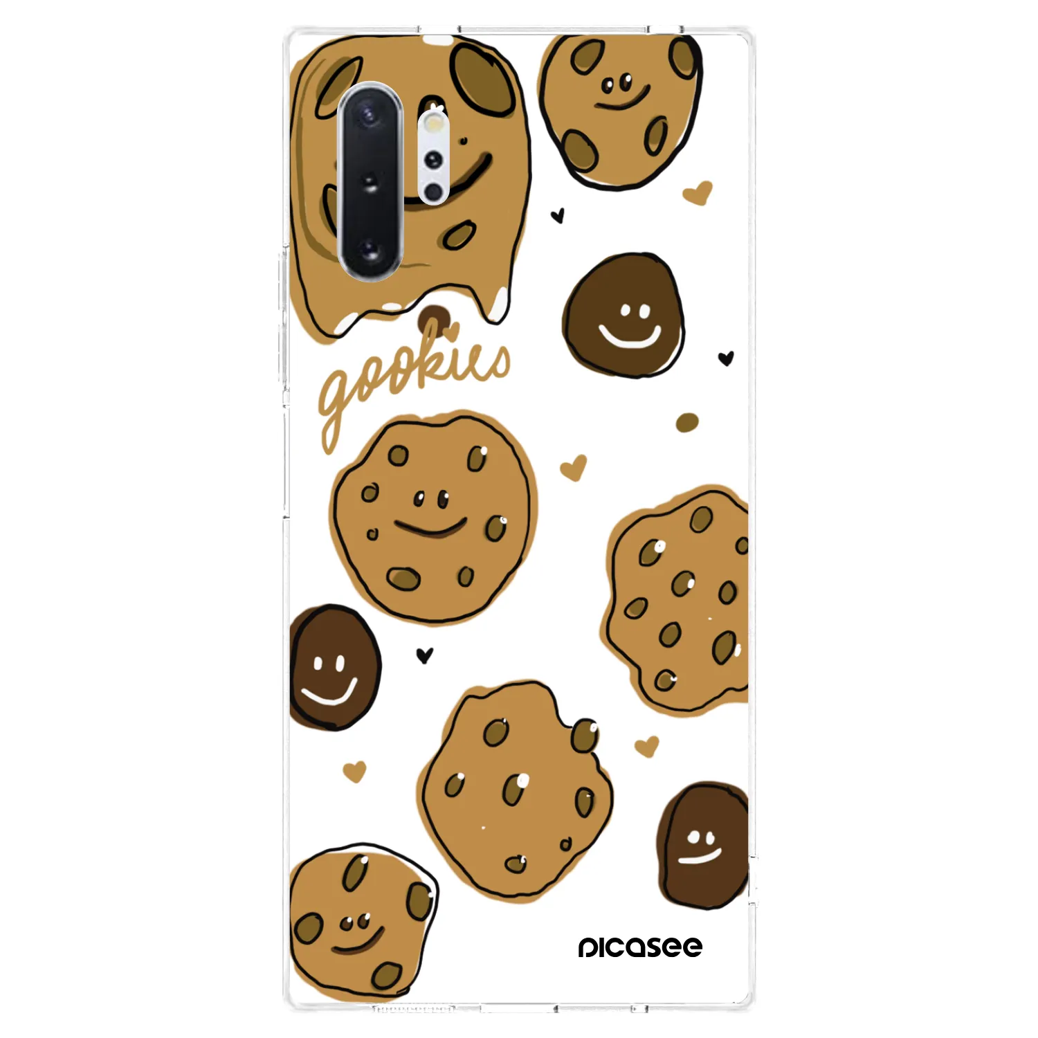 Picasee átlátszó szilikon tok az alábbi mobiltelefonokra Samsung Galaxy Note 10+ N975F - Gookies