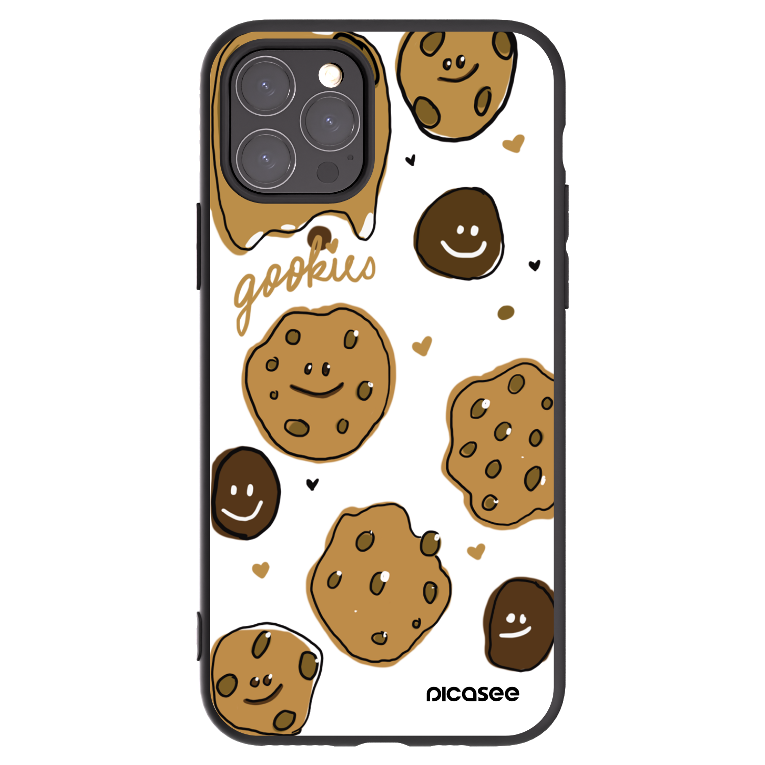 Picasee fekete szilikon tok az alábbi mobiltelefonokra Apple iPhone 11 Pro - Gookies