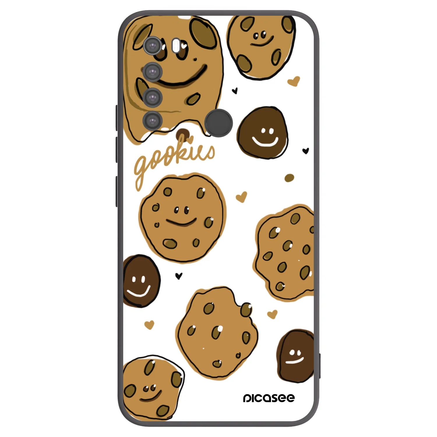 Picasee fekete szilikon tok az alábbi mobiltelefonokra Xiaomi Redmi Note 8 - Gookies