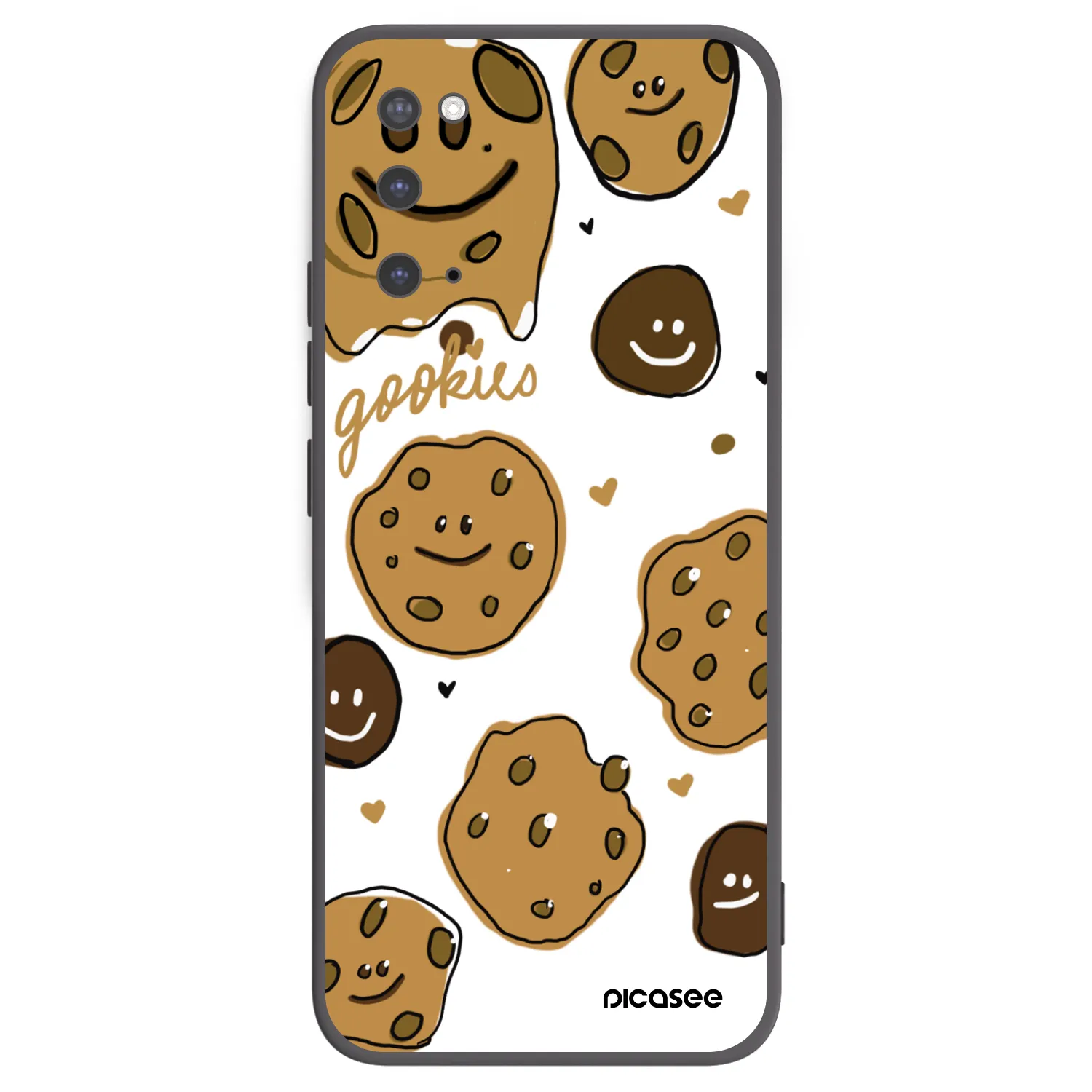 Picasee fekete szilikon tok az alábbi mobiltelefonokra Samsung Galaxy S20 G980F - Gookies