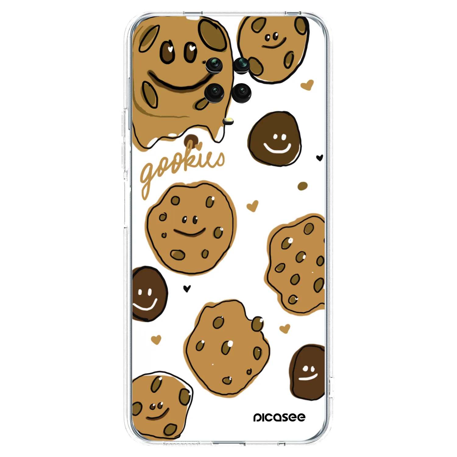 Picasee átlátszó szilikon tok az alábbi mobiltelefonokra Xiaomi Redmi Note 9 Pro - Gookies