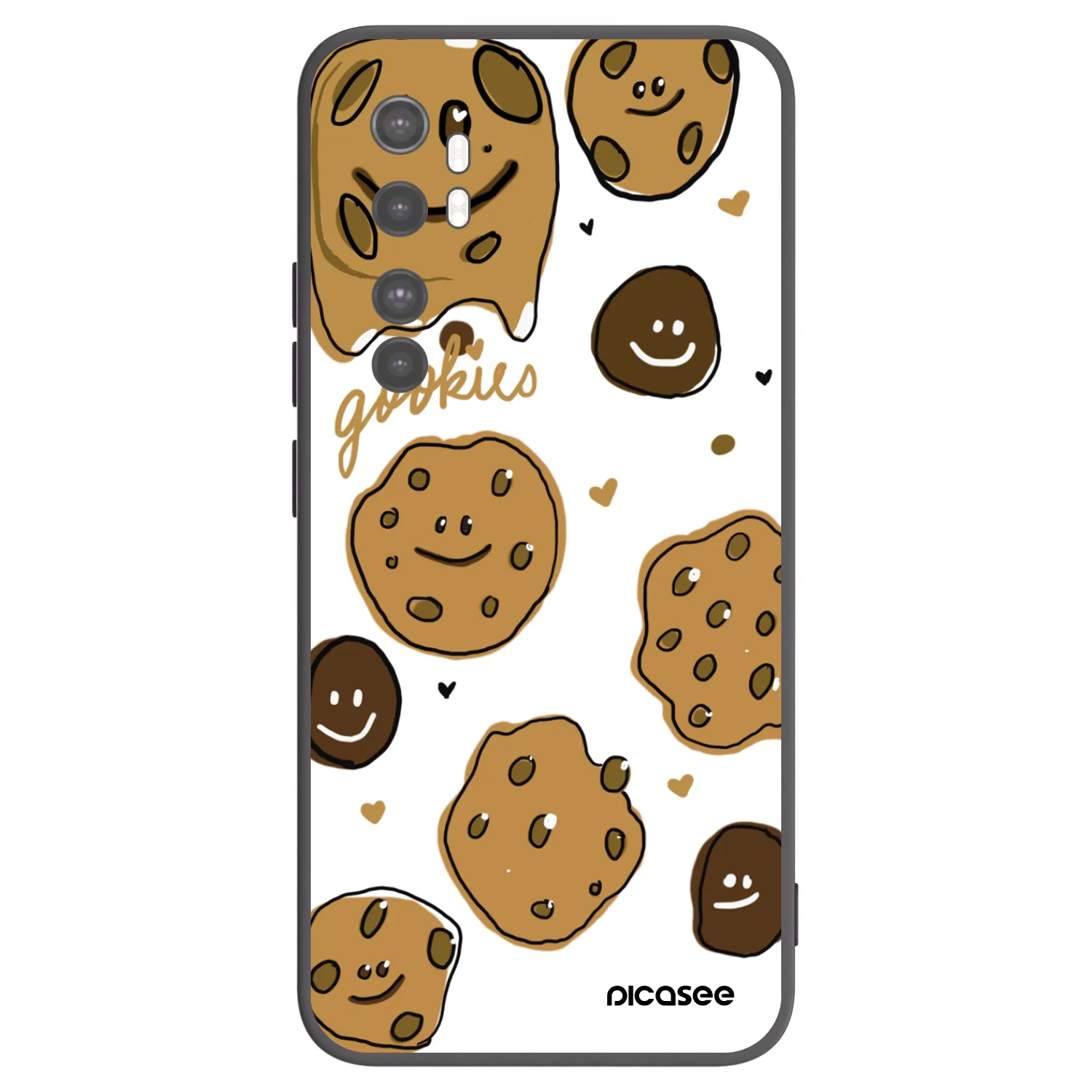 Picasee fekete szilikon tok az alábbi mobiltelefonokra Xiaomi Mi Note 10 Lite - Gookies