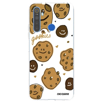 Picasee átlátszó szilikon tok az alábbi mobiltelefonokra Realme 5 - Gookies