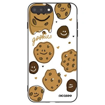 Picasee fekete szilikon tok az alábbi mobiltelefonokra Apple iPhone 8 Plus - Gookies