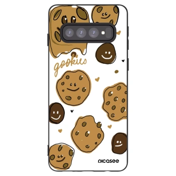 Picasee fekete szilikon tok az alábbi mobiltelefonokra Samsung Galaxy S10 G973 - Gookies
