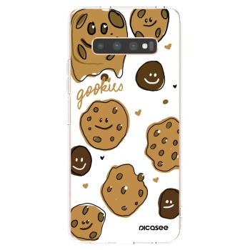 Picasee átlátszó szilikon tok az alábbi mobiltelefonokra Samsung Galaxy S10 Plus G975 - Gookies