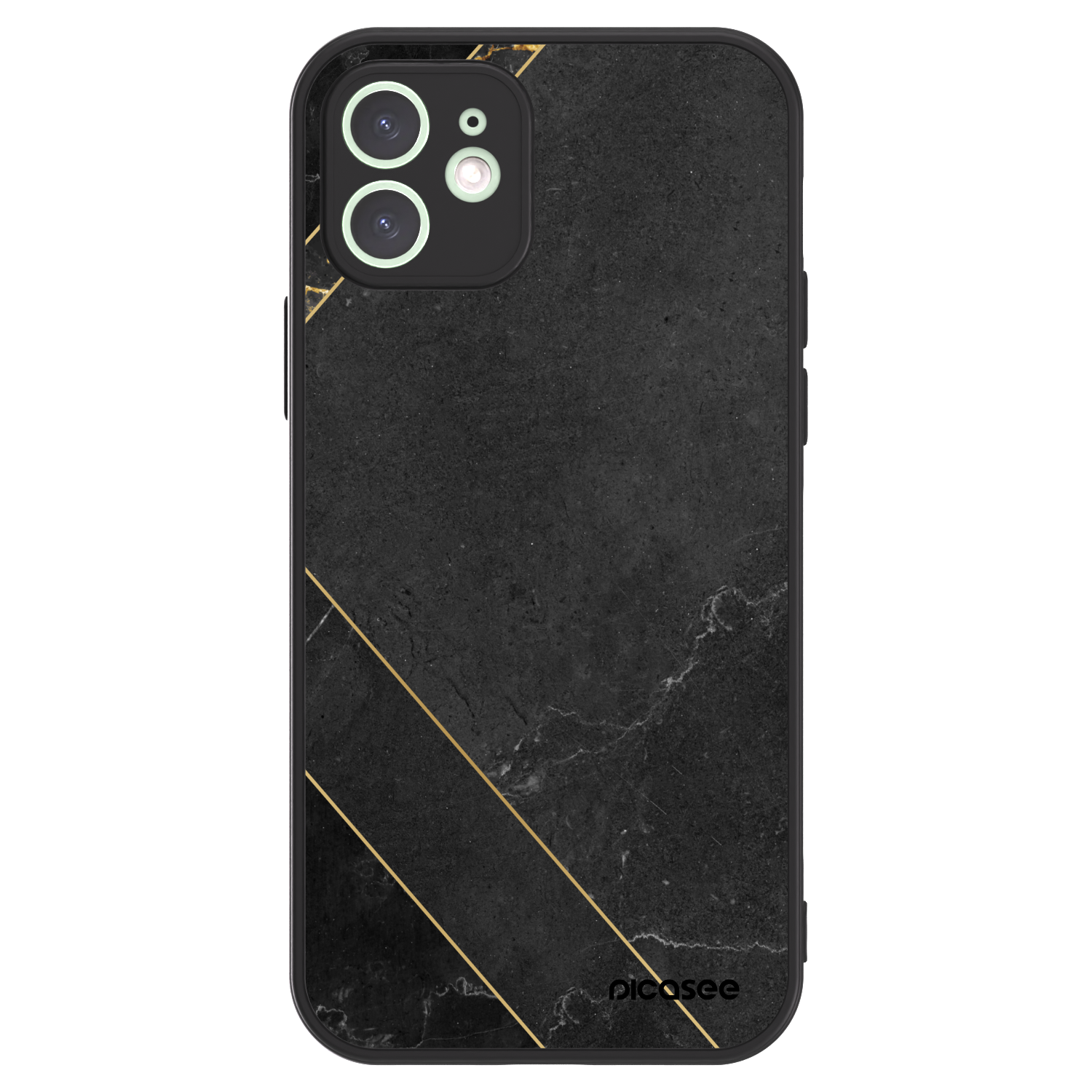 Picasee ULTIMATE CASE MagSafe Apple iPhone 12 - készülékre - Black tile