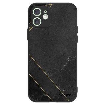 Picasee ULTIMATE CASE MagSafe Apple iPhone 12 - készülékre - Black tile