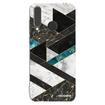 Picasee átlátszó szilikon tok az alábbi mobiltelefonokra Honor 20 Lite - Dark geometry