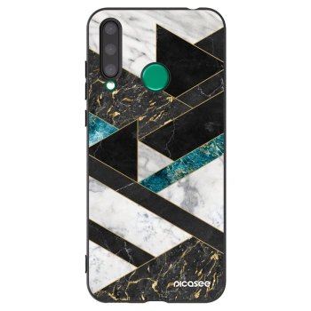 Picasee fekete szilikon tok az alábbi mobiltelefonokra Honor 20 Lite - Dark geometry