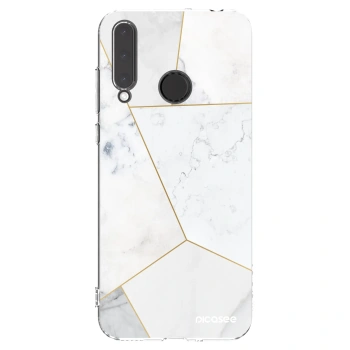 Picasee átlátszó szilikon tok az alábbi mobiltelefonokra Honor 20 Lite - White tile