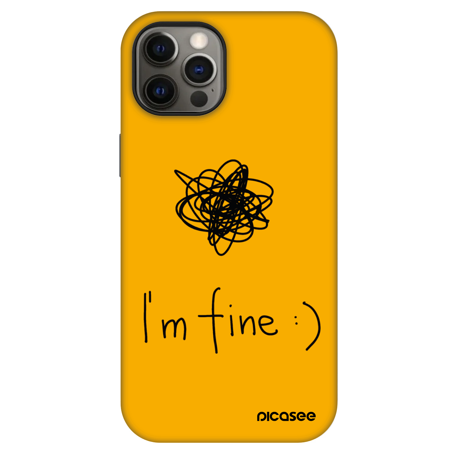 Picasee Fashion Case MagSafe Apple iPhone 12 - I am fine