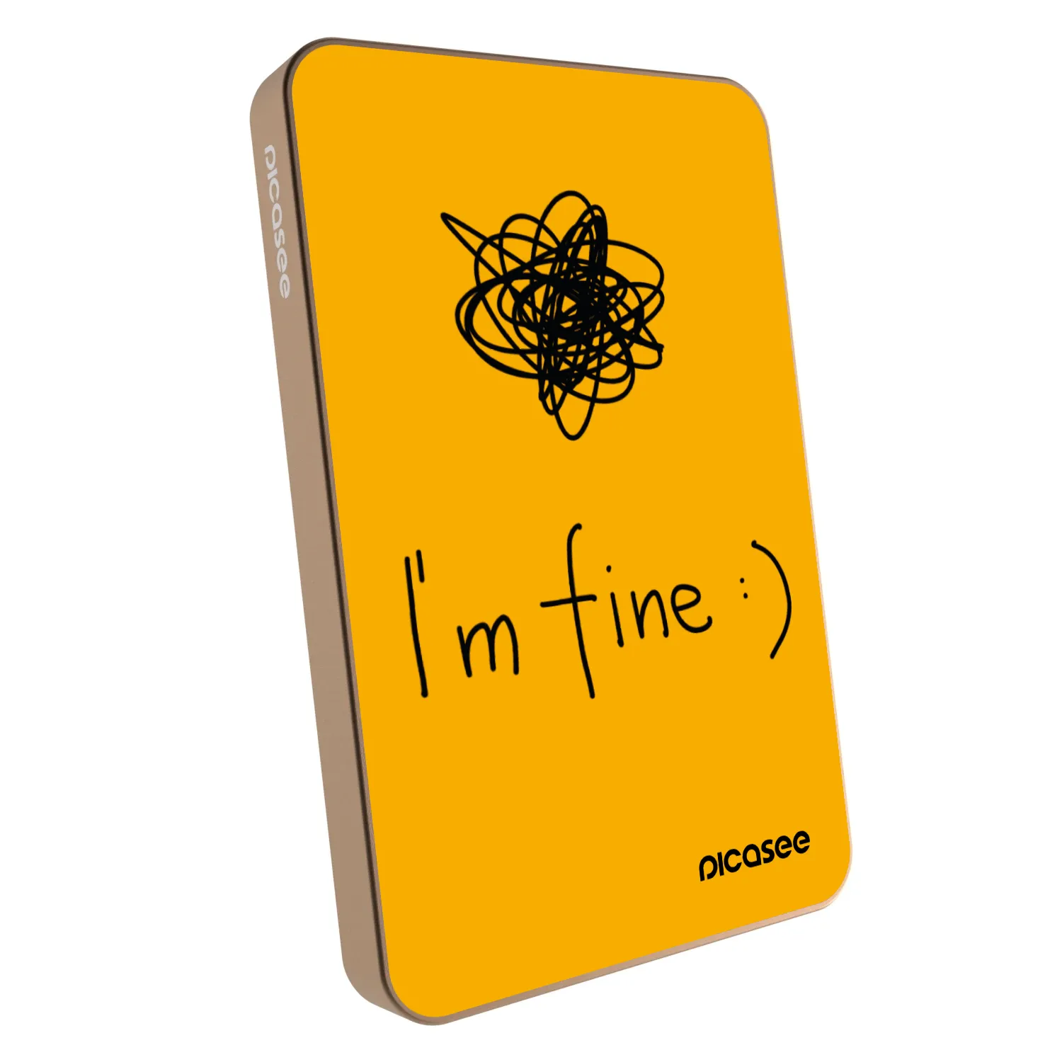Picasee Powerbank MagSafe 5 000 mAh Aranysárga - I am fine