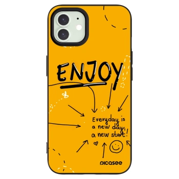 Picasee fekete szilikon tok az alábbi mobiltelefonokra Apple iPhone 12 - Enjoy