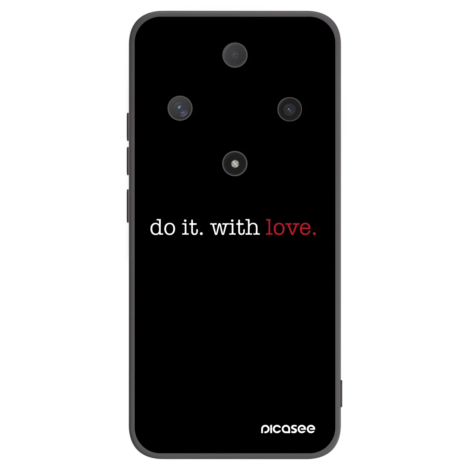 Picasee fekete szilikon tok az alábbi mobiltelefonokra Honor Magic6 Lite 5G - Do it. With love.