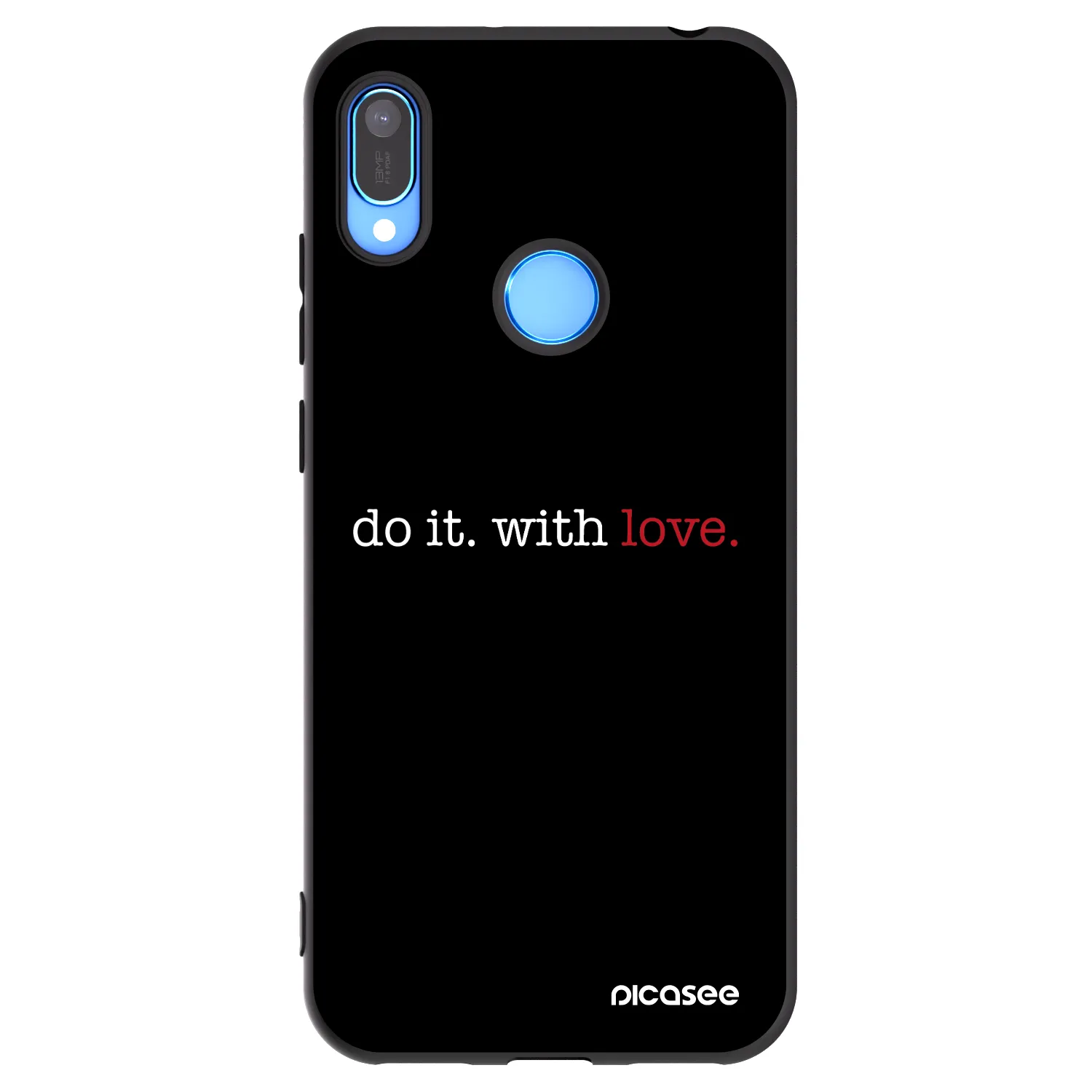 Picasee fekete szilikon tok az alábbi mobiltelefonokra Huawei Y6 2019 - Do it. With love.