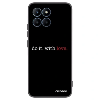 Picasee fekete szilikon tok az alábbi mobiltelefonokra Honor 70 Lite - Do it. With love.