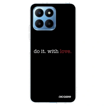 Picasee átlátszó szilikon tok az alábbi mobiltelefonokra Honor 70 Lite - Do it. With love.