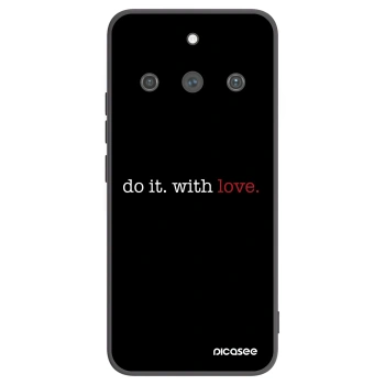 Picasee fekete szilikon tok az alábbi mobiltelefonokra Realme 11 Pro+ - Do it. With love.