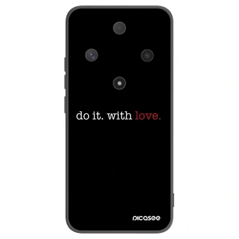 Picasee fekete szilikon tok az alábbi mobiltelefonokra Honor Magic6 Lite 5G - Do it. With love.