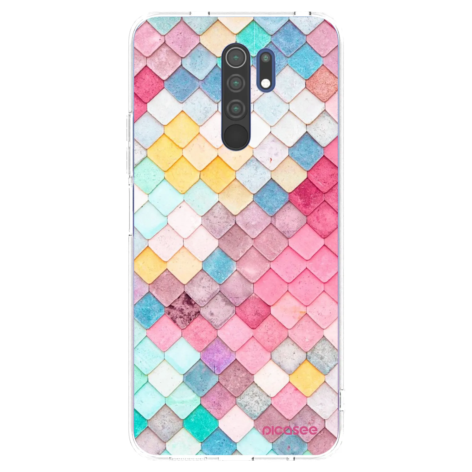 Picasee átlátszó szilikon tok az alábbi mobiltelefonokra Xiaomi Redmi 9 - Colorful roof