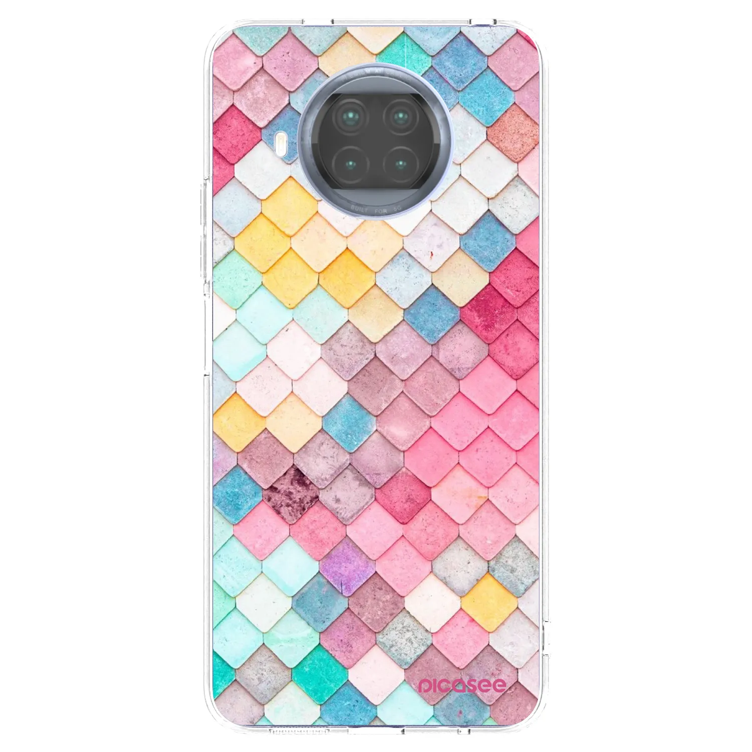 Picasee átlátszó szilikon tok az alábbi mobiltelefonokra Xiaomi Mi 10T Lite - Colorful roof