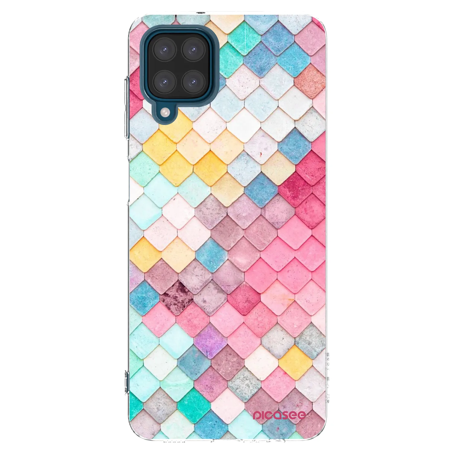Picasee átlátszó szilikon tok az alábbi mobiltelefonokra Samsung Galaxy A12 A125F - Colorful roof