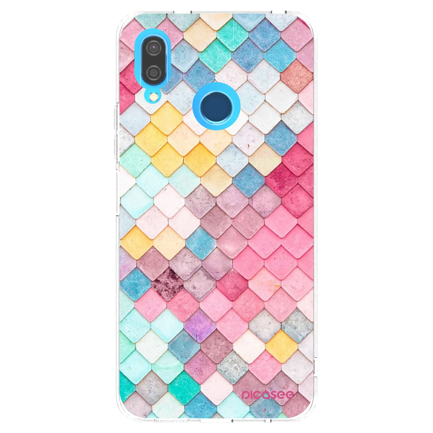 Picasee átlátszó szilikon tok az alábbi mobiltelefonokra Huawei P20 Lite - Colorful roof