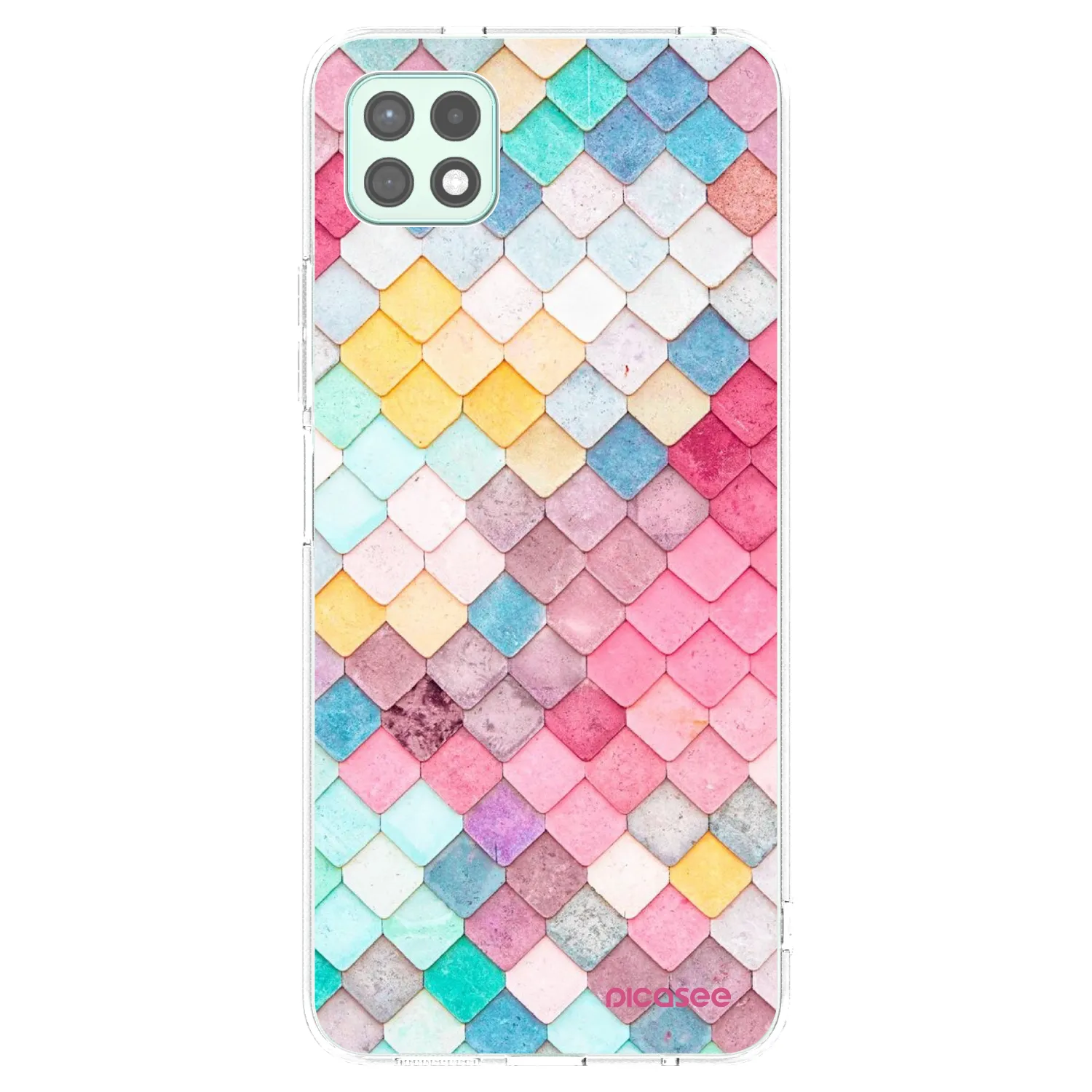 Picasee átlátszó szilikon tok az alábbi mobiltelefonokra Samsung Galaxy A22 A226B 5G - Colorful roof