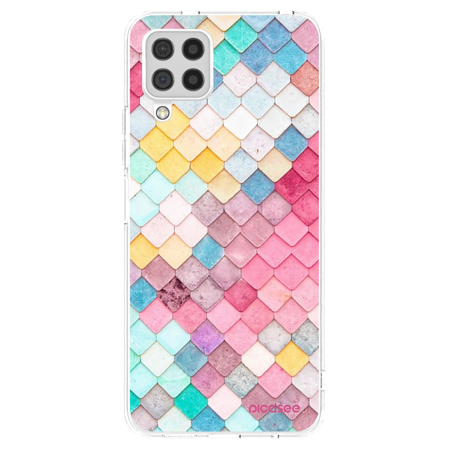 Picasee átlátszó szilikon tok az alábbi mobiltelefonokra Samsung Galaxy A22 A225F 4G - Colorful roof